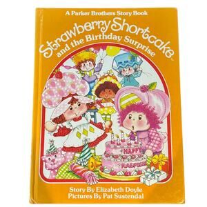 Strawberry Shortcake Birthday Surprise Book by E. Doyle, HC Vintage 1983